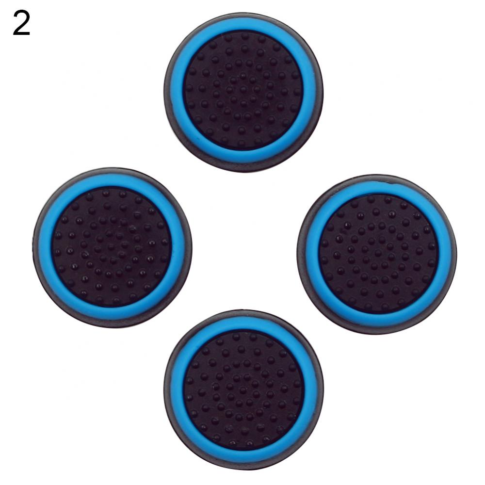 4 Pcs Controller Thumb Silicone Stick Grip Cap Cover For ONE 360 Game Accessories For PS3 Controllers Colorful