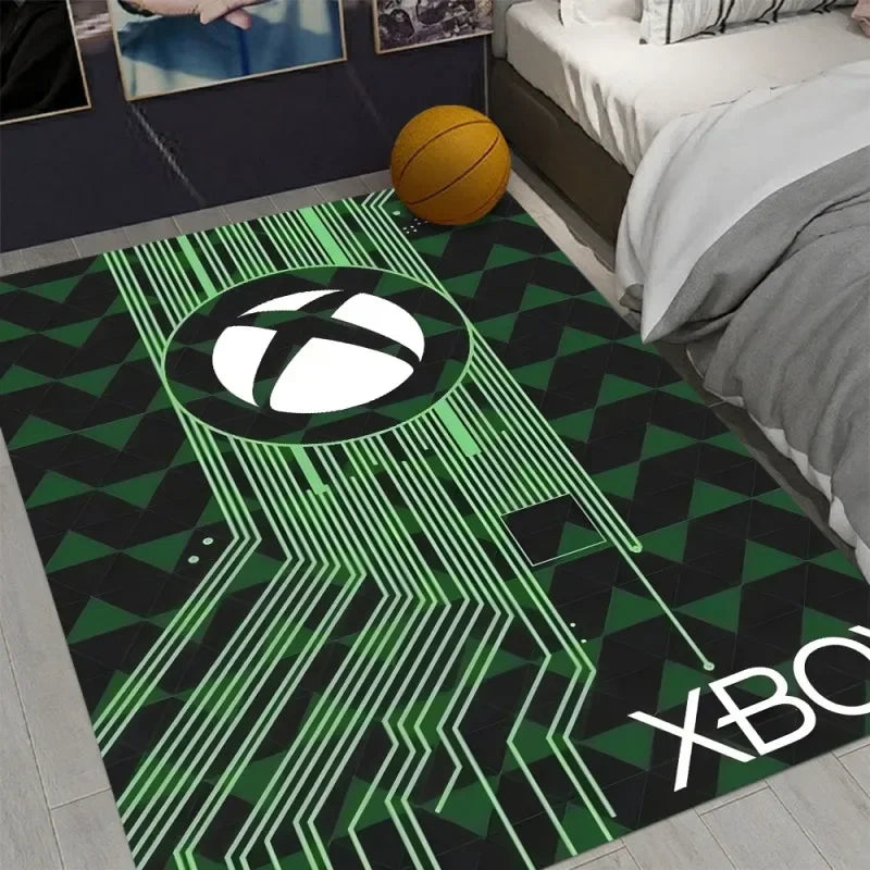 Xbox Gaming Carpet Living Room Washable Floor Lounge Large Area Non-Slip Carpet Teen Boy Girl Room Decoration Rug