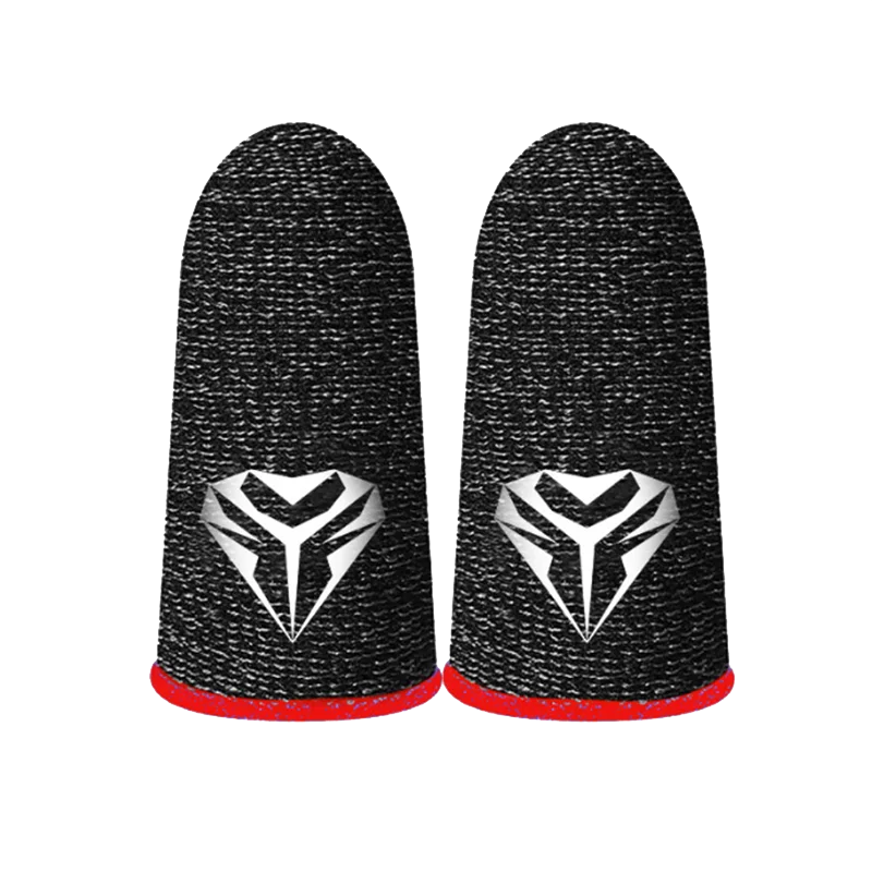1pair=2pcs Phone Gaming Finger Sleeves Game Hand Controller Gloves Anti Sweat Breathable Seamless Touchscreen Finger Cover