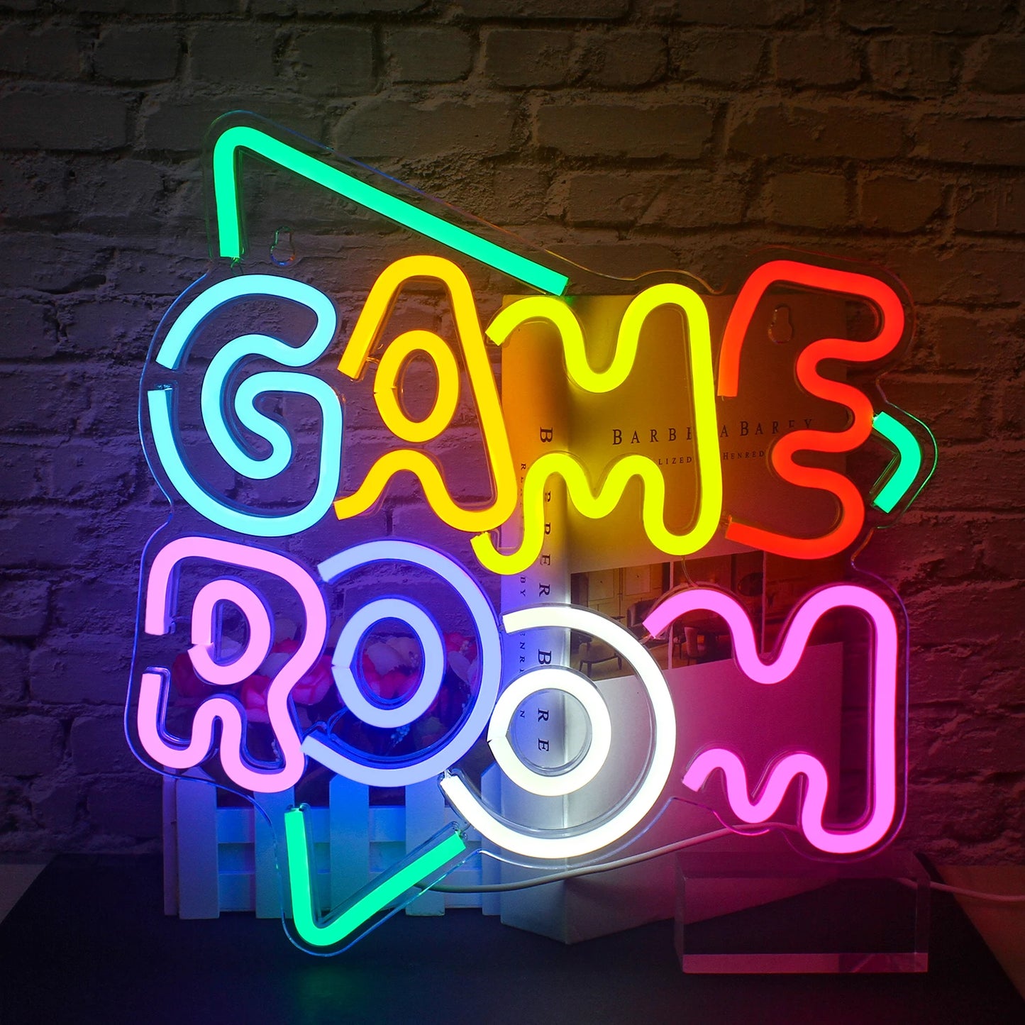 Game Room Neon Sign Led Lights Up Sign Home Gaming Lighting For Men Cave Game Room Party Birthday Bedroom Decoration Light Gifts