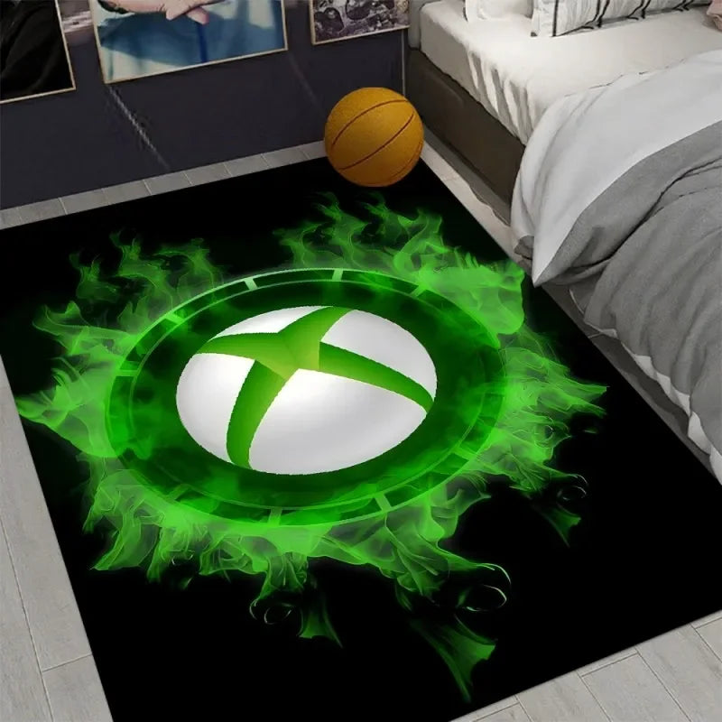 Xbox Gaming Carpet Living Room Washable Floor Lounge Large Area Non-Slip Carpet Teen Boy Girl Room Decoration Rug