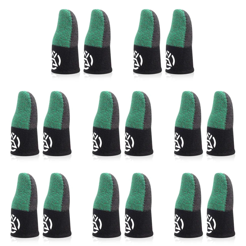 1-20Pairs Mobile Finger Sleeve Breathable Thumb Gloves Sweatproof Anti Slip Touch Screen Controller Finger Cover for PUBG Game
