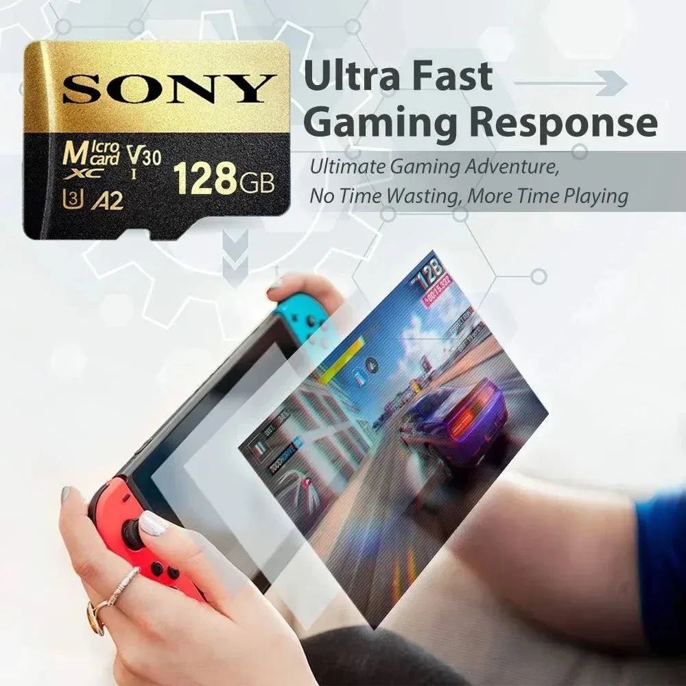 Sony SD Memory Card High Speed Micro TF SD Card 128GB 1TB 512GB 256GB A2 U3 V30 SD TF Flash Cards For Xiaomi Phone Computer