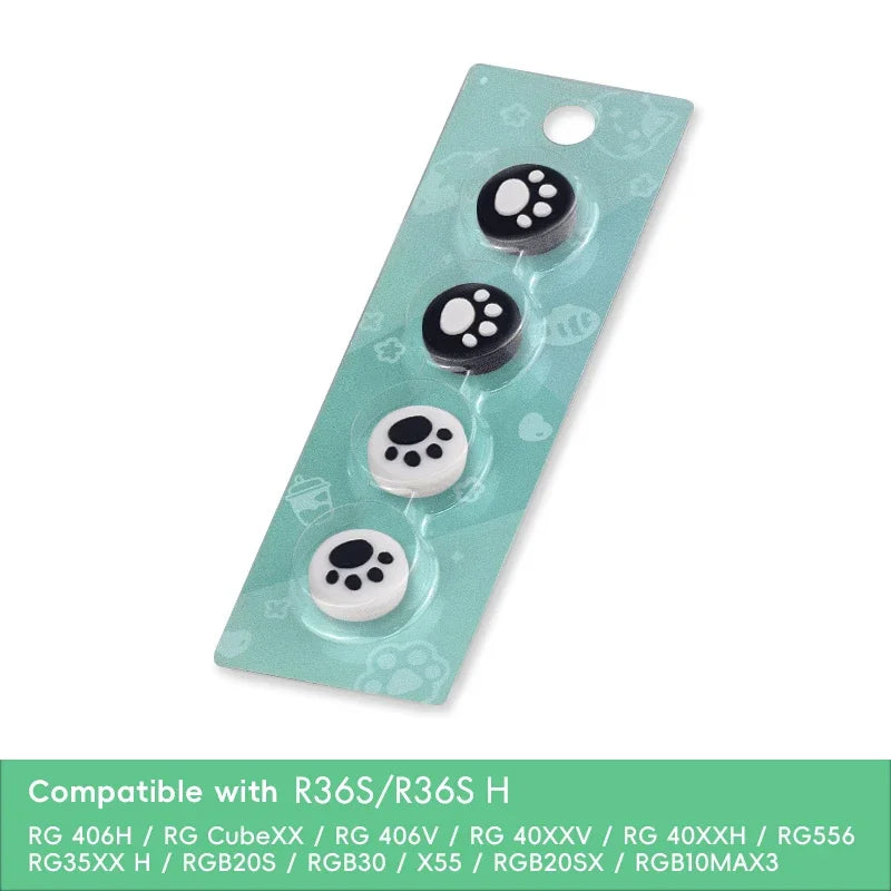 Data Frog 4pc Thumb Stick Grip Cap for R36S RGB30 Retro Handheld Switch Oled NS Lite Joy Con Controller Cover Protector