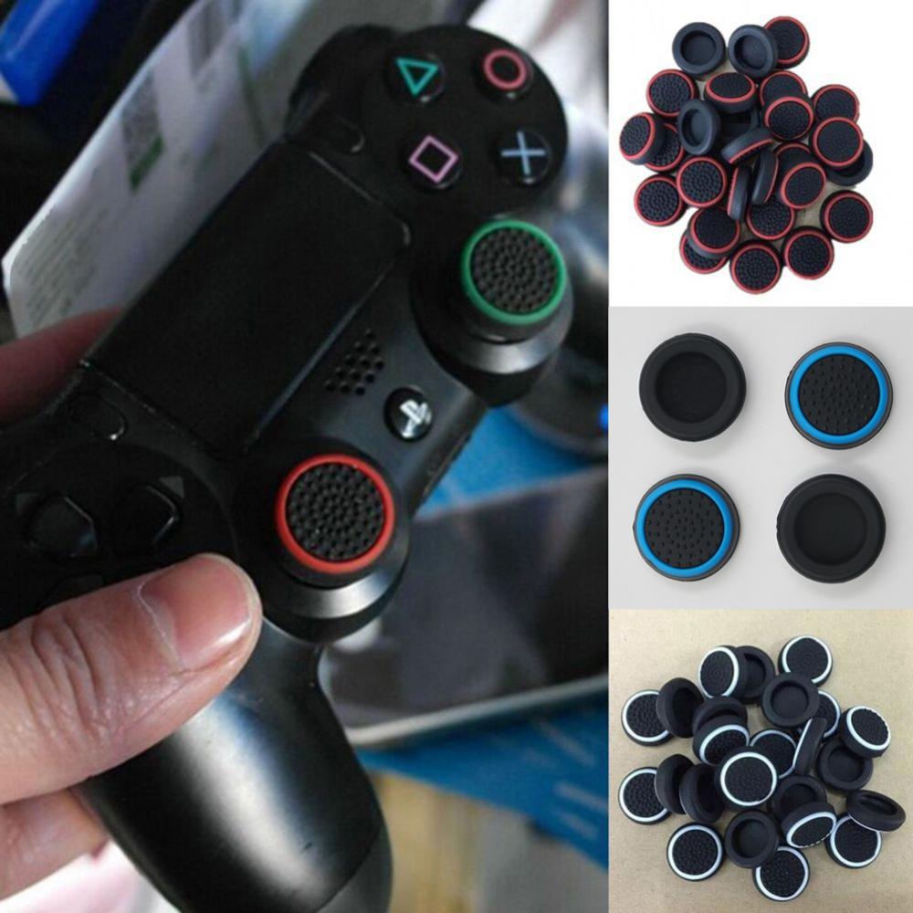 4 Pcs Controller Thumb Silicone Stick Grip Cap Cover For ONE 360 Game Accessories For PS3 Controllers Colorful