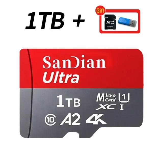 Original Memory Card 512GB 256GB 128GB Flash TF Card Micro TF/SD Cards High Speed Memory Storage Device for PC/Laptop/Phone/MAC