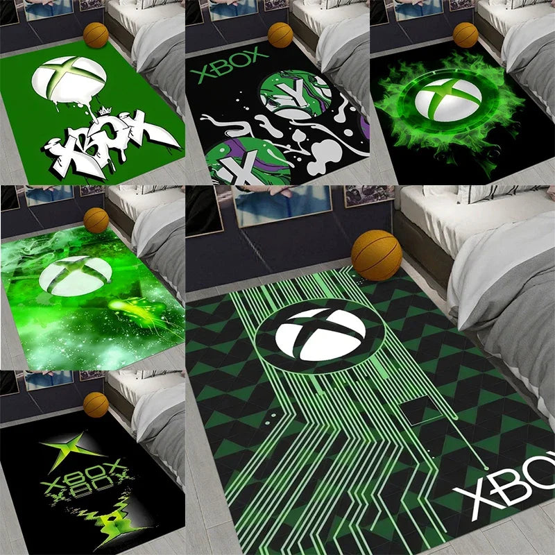 Xbox Gaming Carpet Living Room Washable Floor Lounge Large Area Non-Slip Carpet Teen Boy Girl Room Decoration Rug
