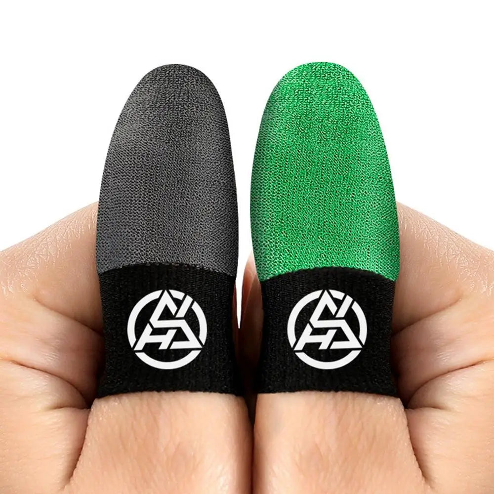 2 Pcs Mobile Game Fingertip Gloves Breathable Sweatproof Touch Screen Gaming Finger Sleeves Mobile Touch Glove For Gamer