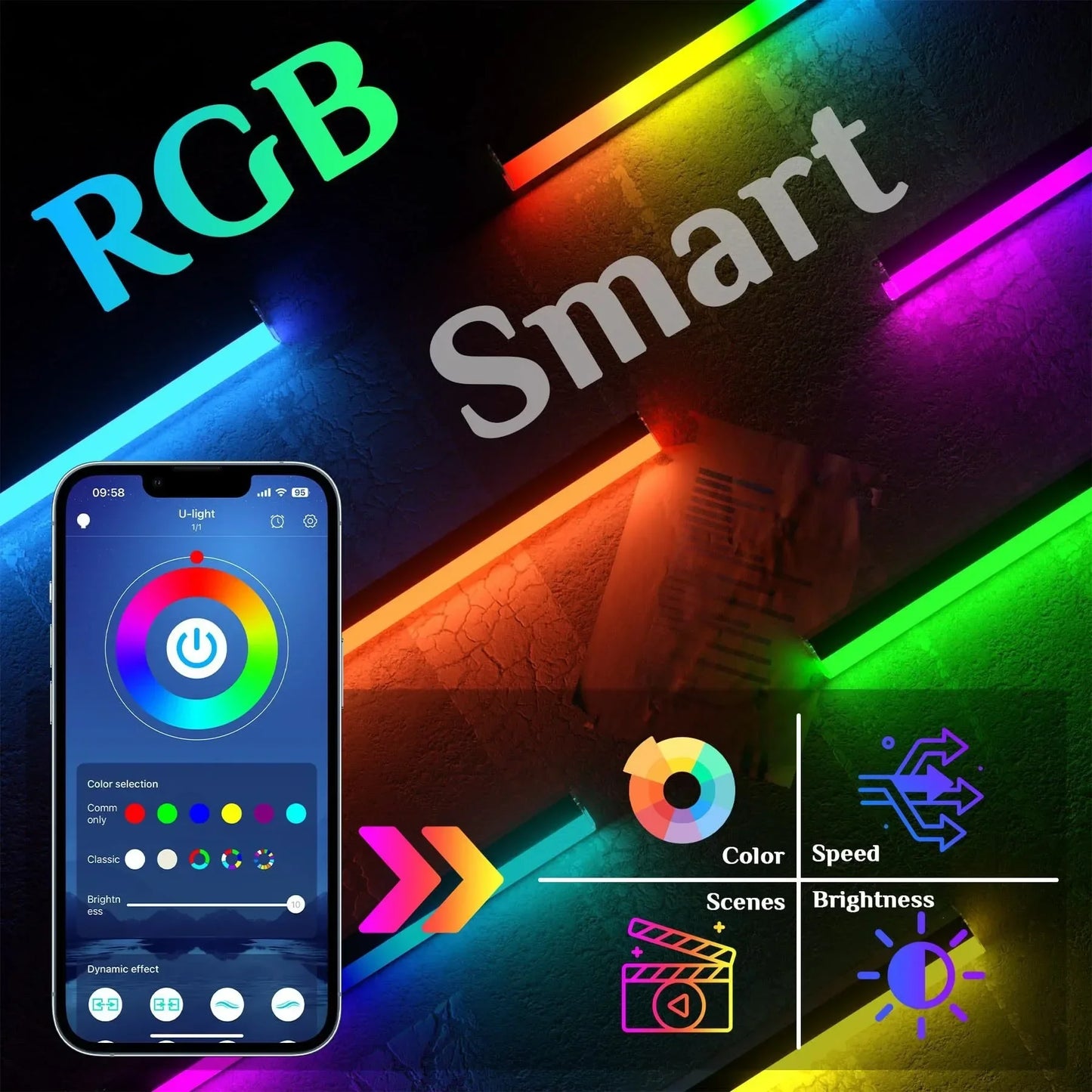 Customized RGB Hexagon LED Garage Light Honeycomb Ceiling Lamps With Remote APP Control for Car Wash Repair Gaming Room BarDecor