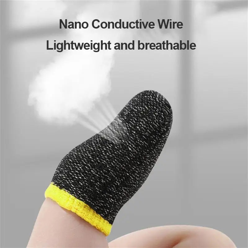 Gaming Finger Sleeve Breathable Fingertips For PUBG Games Anti-Sweat Touch Screen Finger Cots Cover Sensitive Mobile Touch Glove