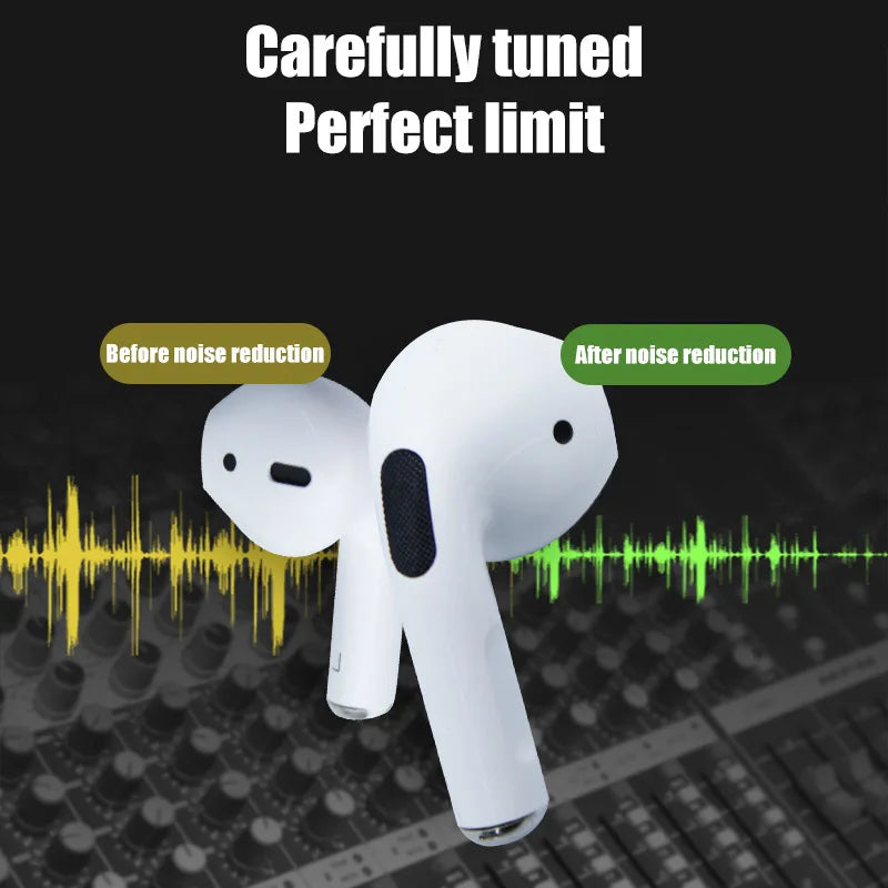 2024Pro 4 TWS Wireless Bluetooth Earphones Headphones Mini Earpone Headset For PC Android Apple iPhone Earbuds Accessories