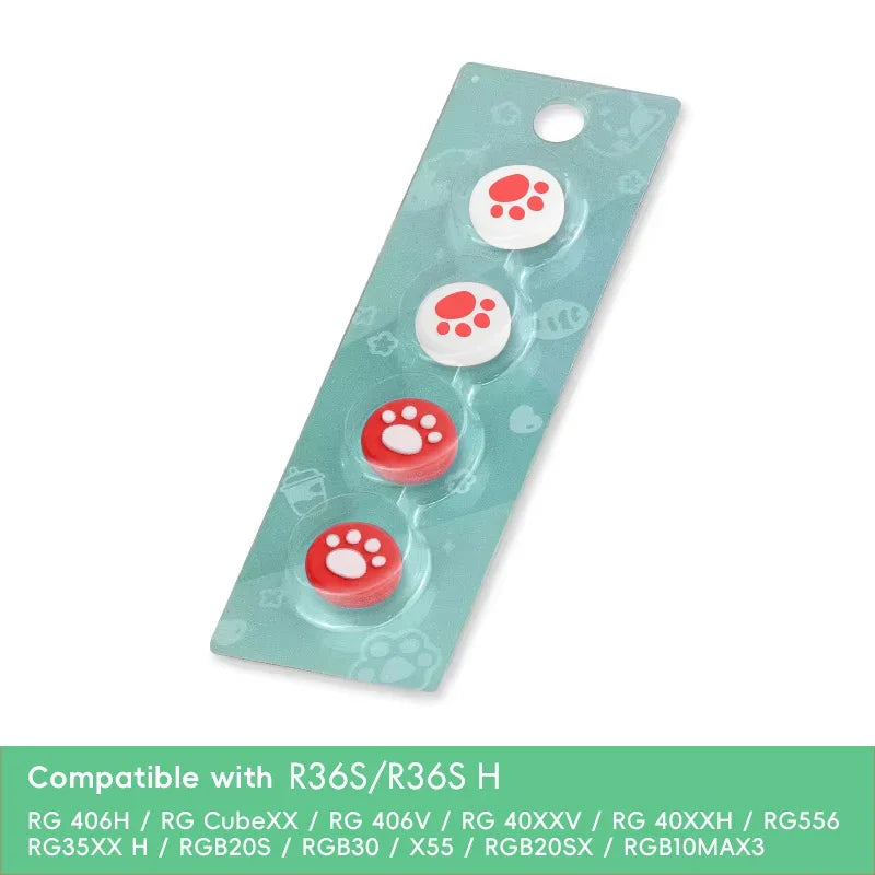 Data Frog 4pc Thumb Stick Grip Cap for R36S RGB30 Retro Handheld Switch Oled NS Lite Joy Con Controller Cover Protector