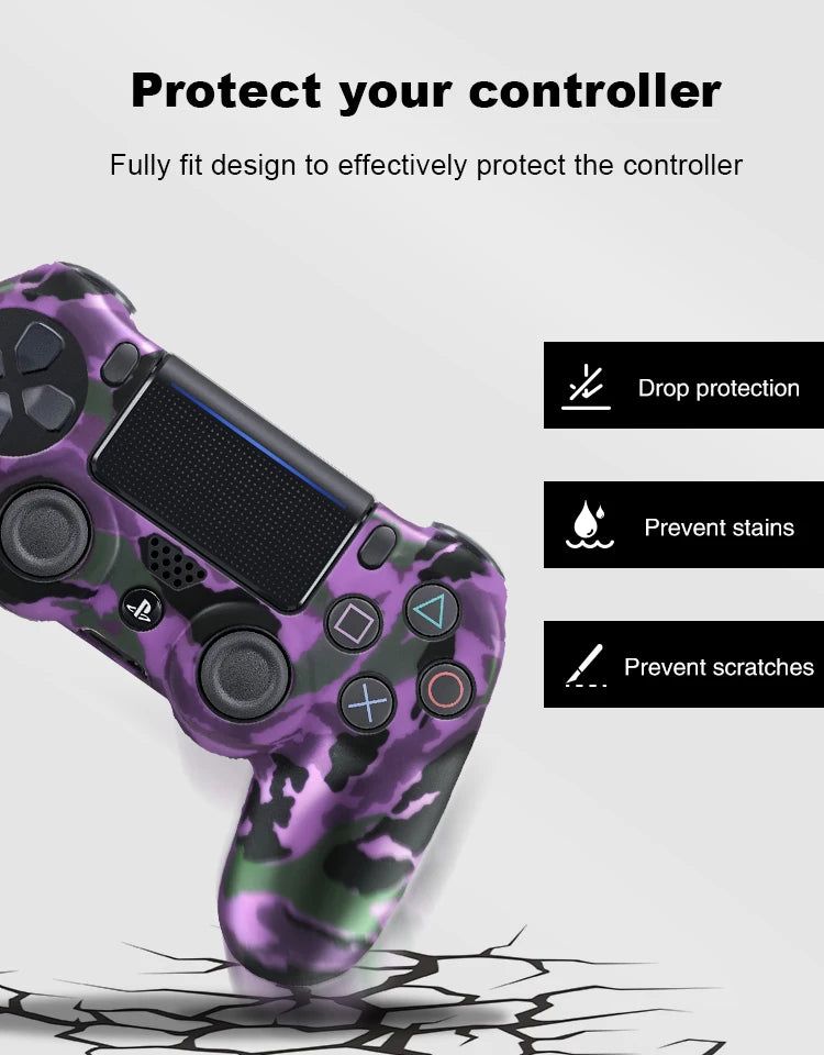 For SONY Playstation 4 PS4 Controller Protection Case Soft Silicone Gel Rubber Skin Cover For PS4 Pro Slim Gamepad