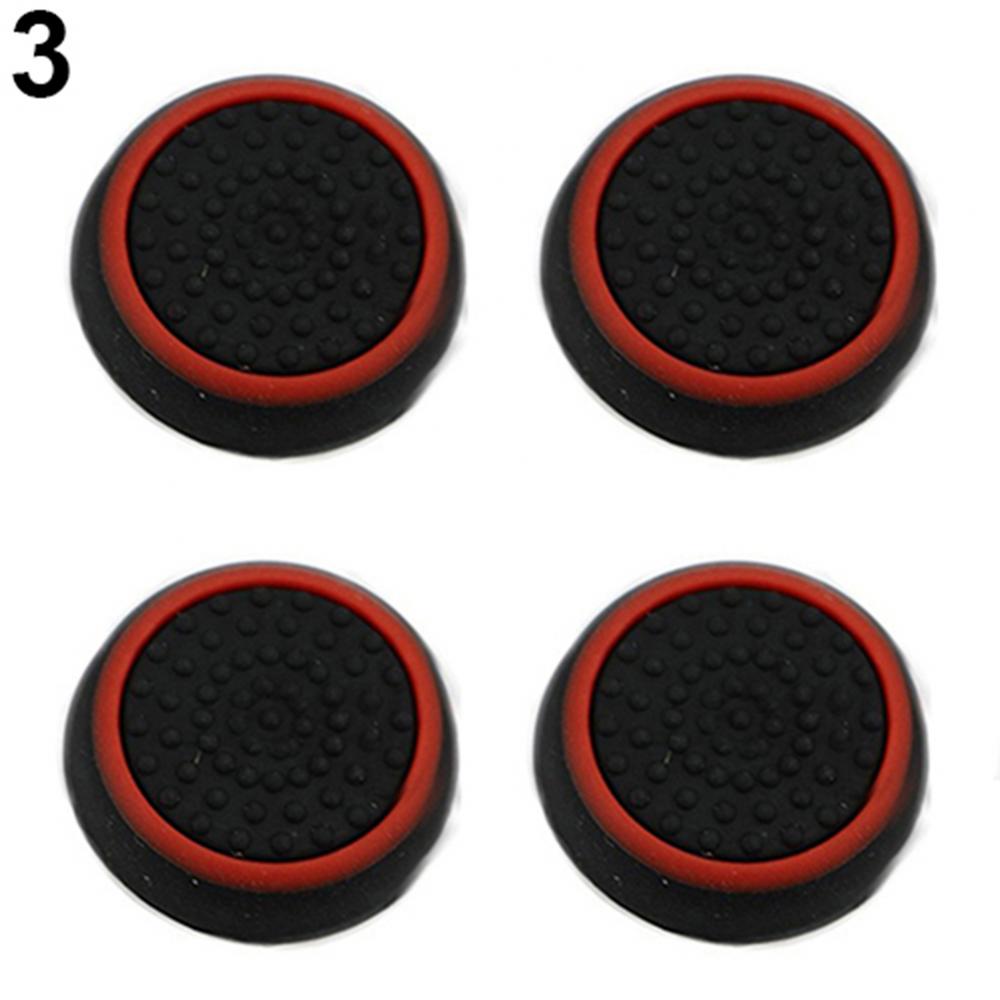 4 Pcs Controller Thumb Silicone Stick Grip Cap Cover For ONE 360 Game Accessories For PS3 Controllers Colorful