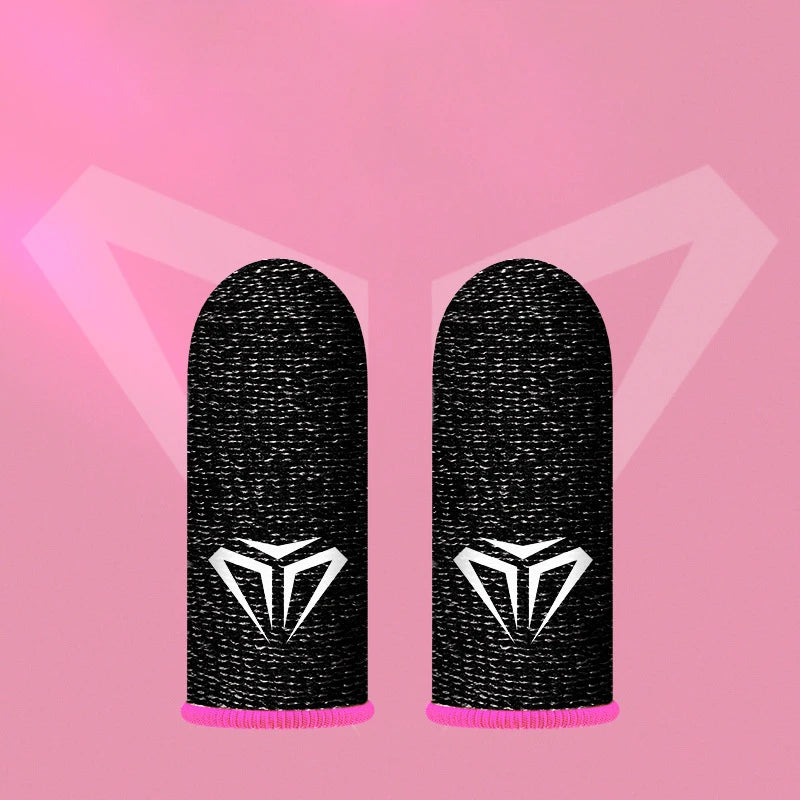 2 Pcs Game Fingertip Gloves Sweatproof Anti-slip gamer thimbles Touch Screen Finger Sleeve Breathable Fingertip Cover For Gamer