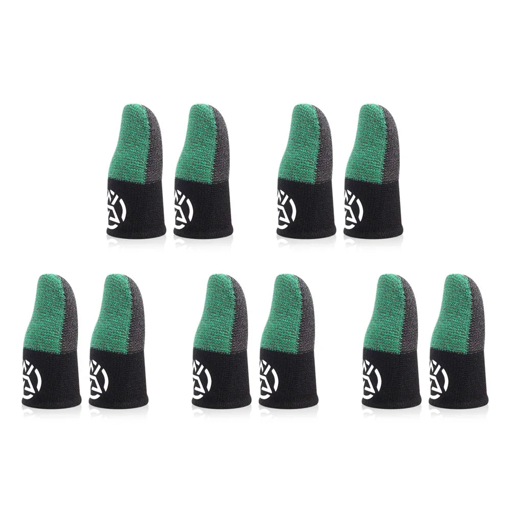 1-20Pairs Mobile Finger Sleeve Breathable Thumb Gloves Sweatproof Anti Slip Touch Screen Controller Finger Cover for PUBG Game