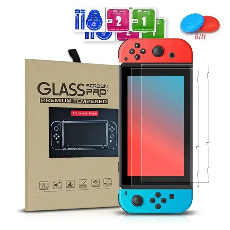 2PCS Protective Glass For Nintend Switch Tempered Glass Screen Protector for Nintendos Switch Oled Lite NS Accessories Film