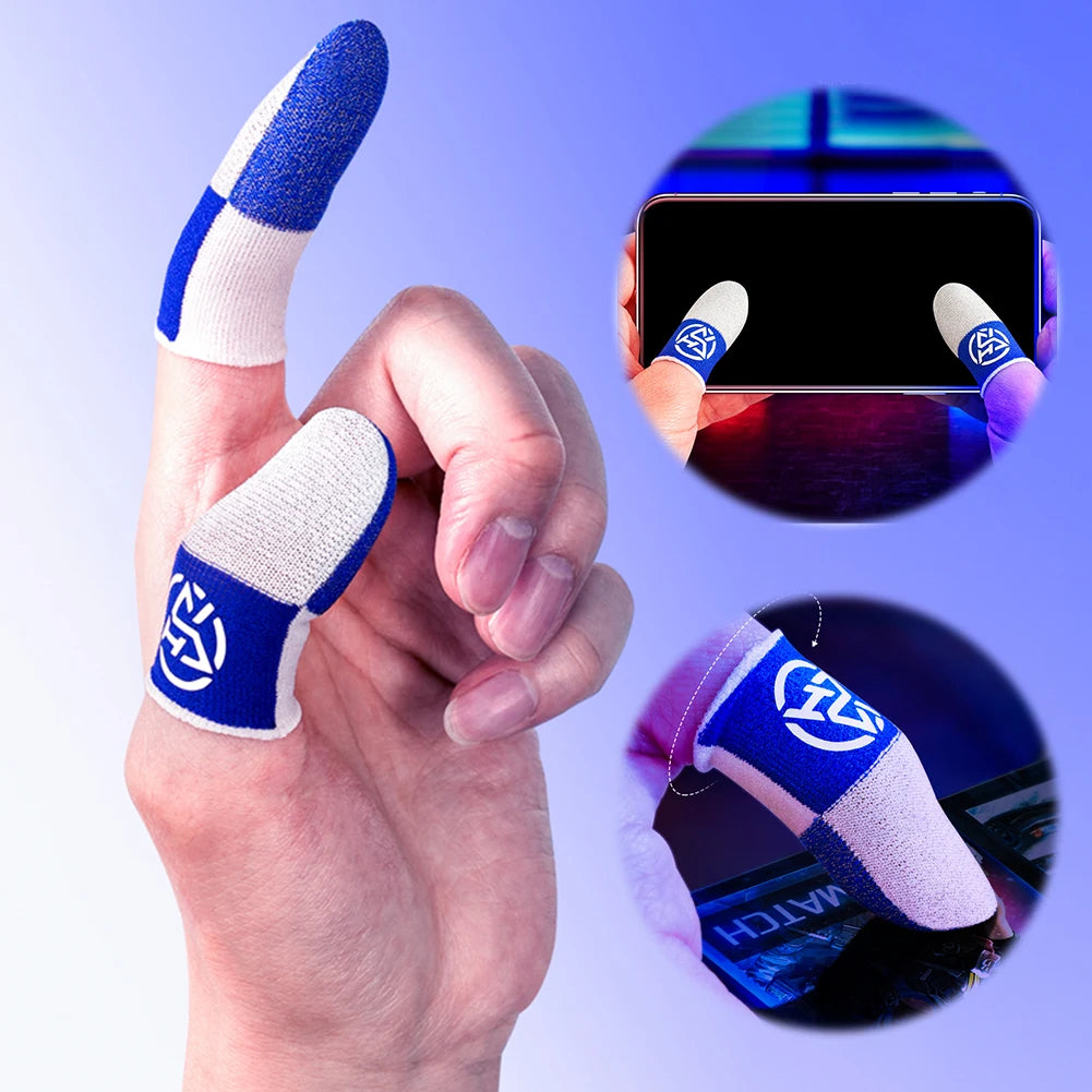 1-20Pairs Mobile Finger Sleeve Breathable Thumb Gloves Sweatproof Anti Slip Touch Screen Controller Finger Cover for PUBG Game