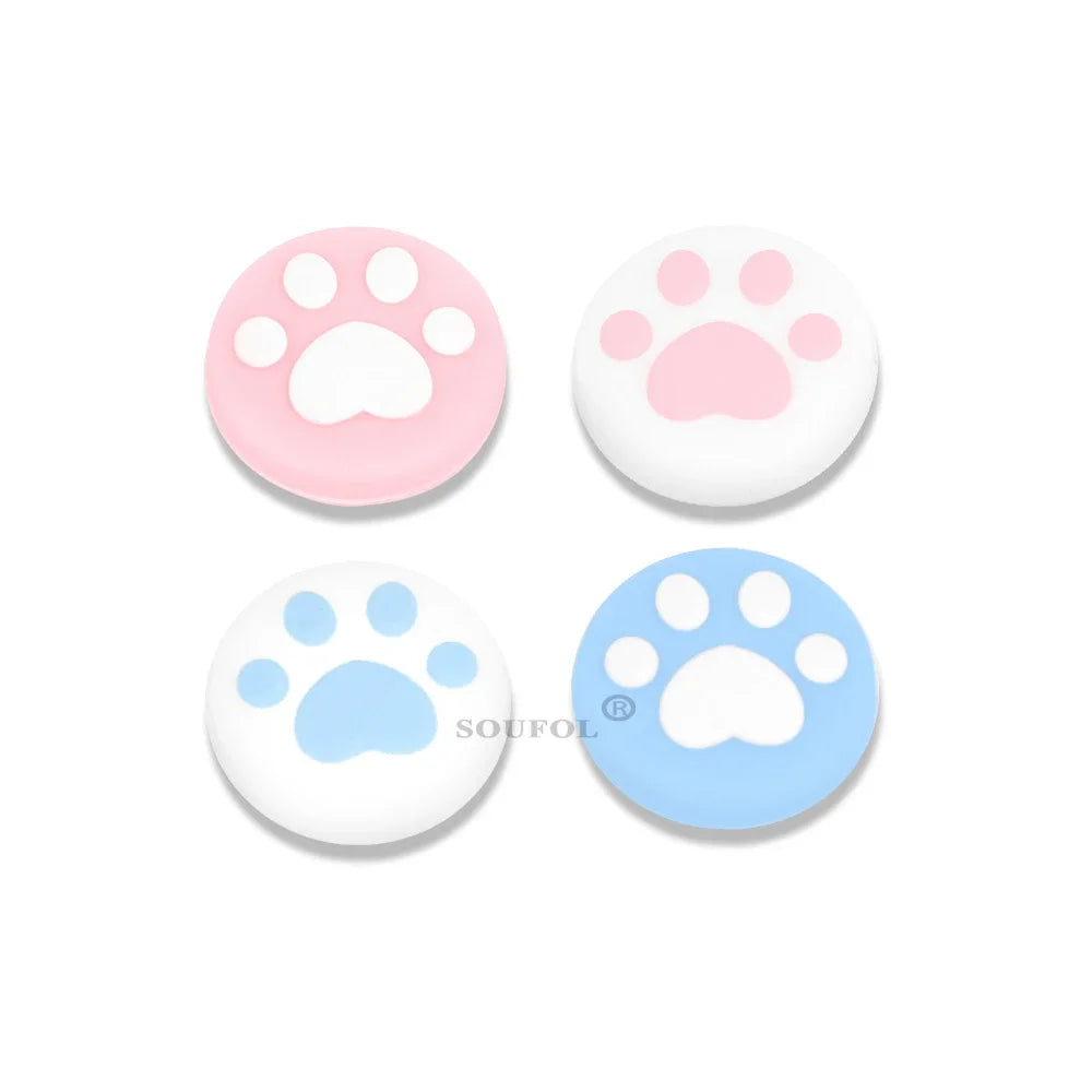 4pcs Silicone Soft Thumb Stick Grip Cap Joystick Cover For Psvita PS Vita PSV 1000 Fat/2000 Slim Protector Case Game Accessories