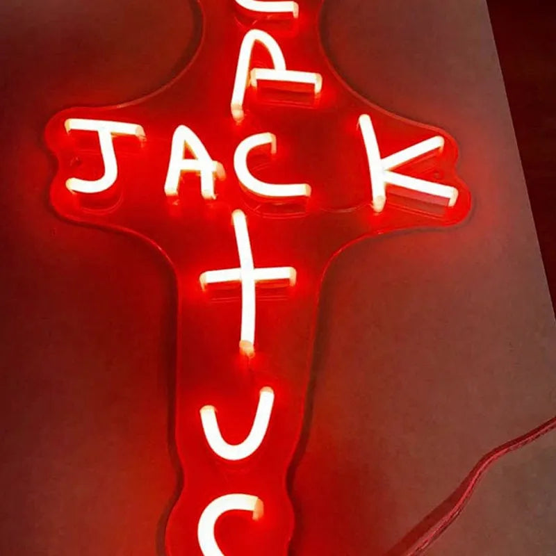 Cactus Jack LED Custom Neon Sign USB Light Room Decoration Neon Light Rap West Coast Bedroom Wall Decoration Bar Pub Party Decor