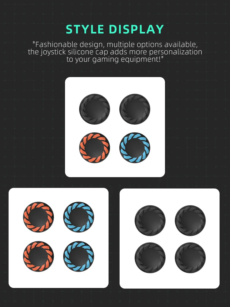 DATA FROG Silicone Thumb Grip Cap Protective Cover for Switch 2 Controllers, Anti-Slip Gamepad Accessories