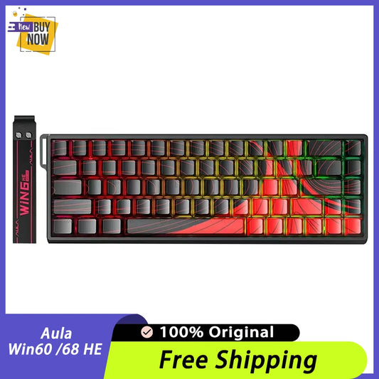 Aula Win60 Win68 He Magnetic Switch Keyboards 8K Gaming Mechanical Keyboard Wired Esports RGB Light Hot-Swap For Pc Gamer Gift