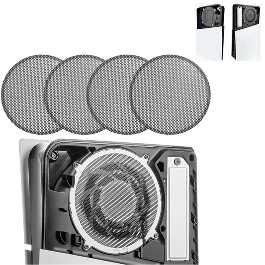 4PCS For PS5 Slim Heatsink Fan Dust Filter Breathable Ventilation Dustproof with Cooling Vents for PS5 Slim Game Accessories