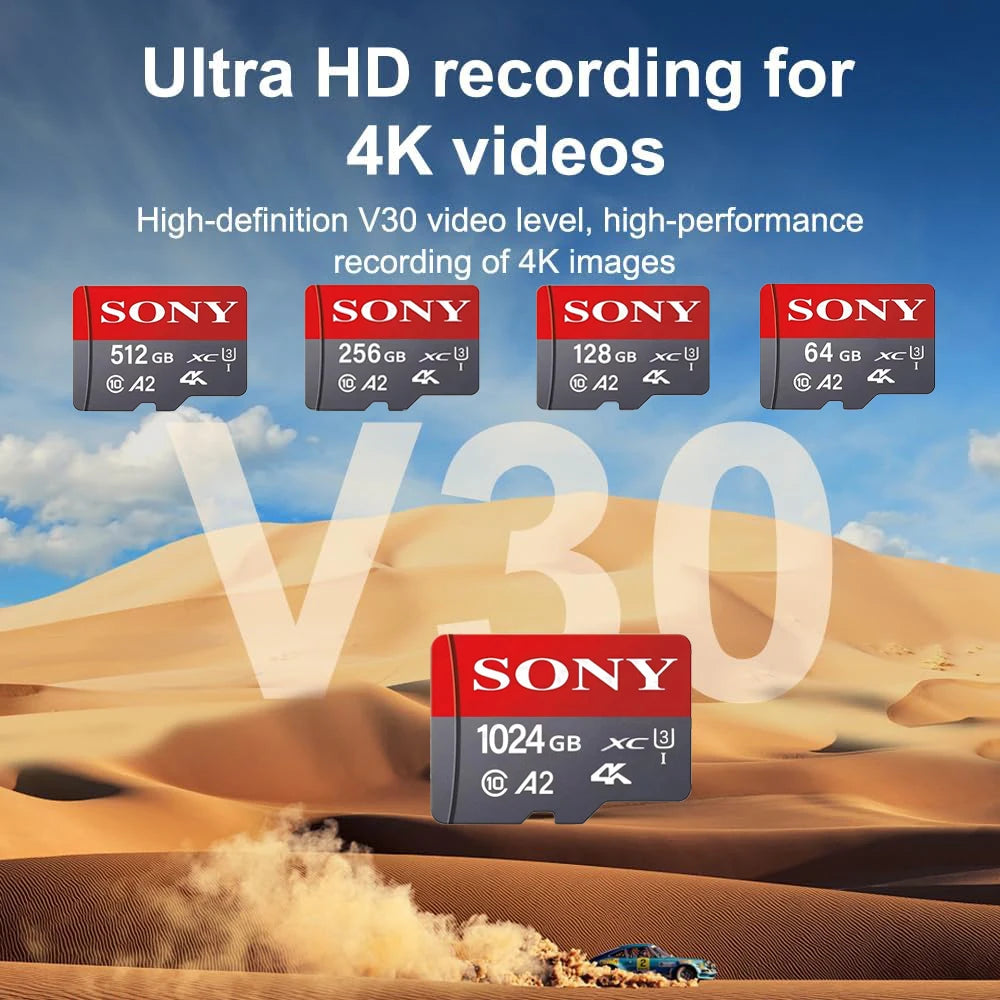SONY Ultra Micro TF SD Card 1024GB High Speed C10 U3 V30 Memory Card For Drones Cameras SD Card 512GB 256GB 128GB TF Flash Card