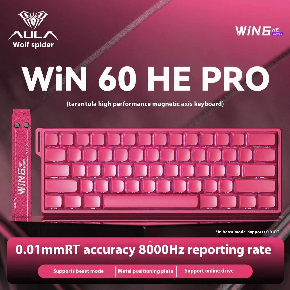 Aula Win60 Win68 He Magnetic Switch Keyboards 8K Gaming Mechanical Keyboard Wired Esports RGB Light Hot-Swap For Pc Gamer Gift