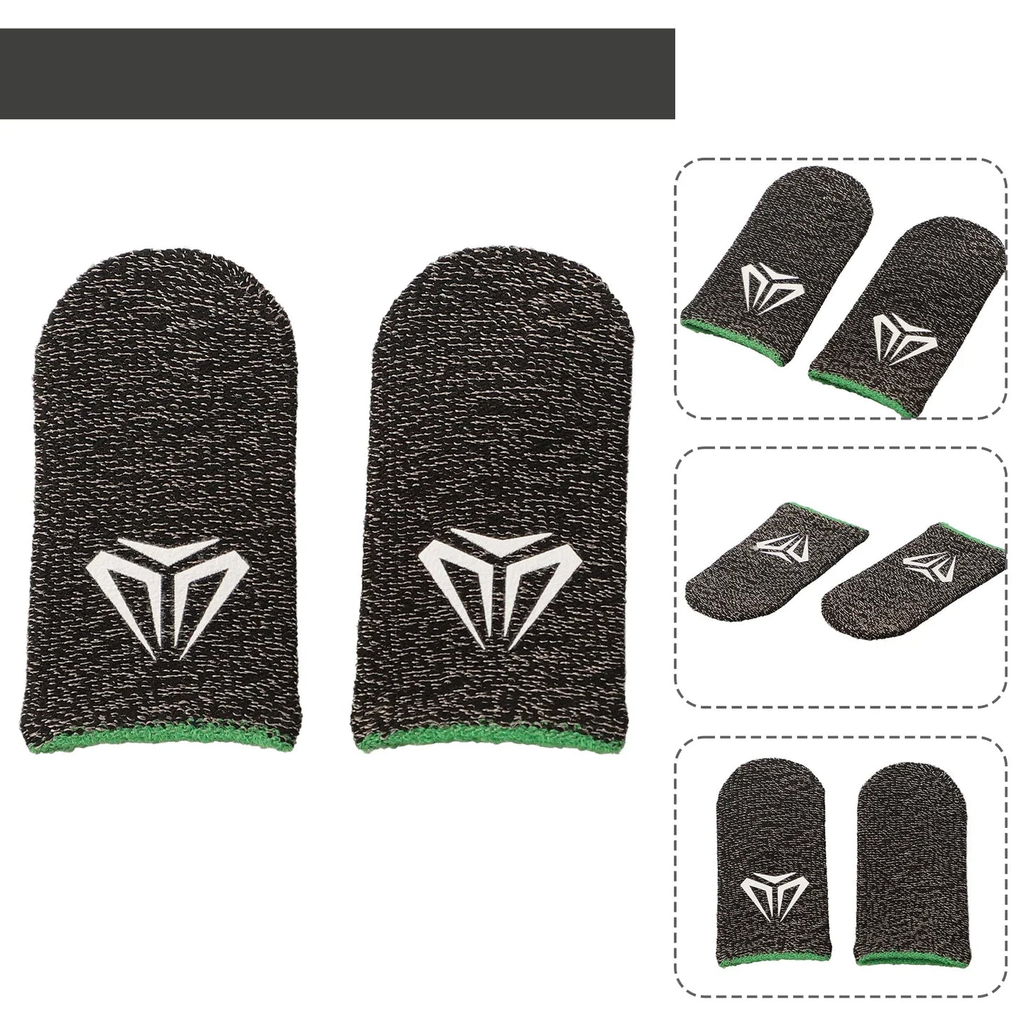 2 Pcs Game Fingertip Gloves Sweatproof Anti-slip gamer thimbles Touch Screen Finger Sleeve Breathable  Fingertip Cover For Gamer