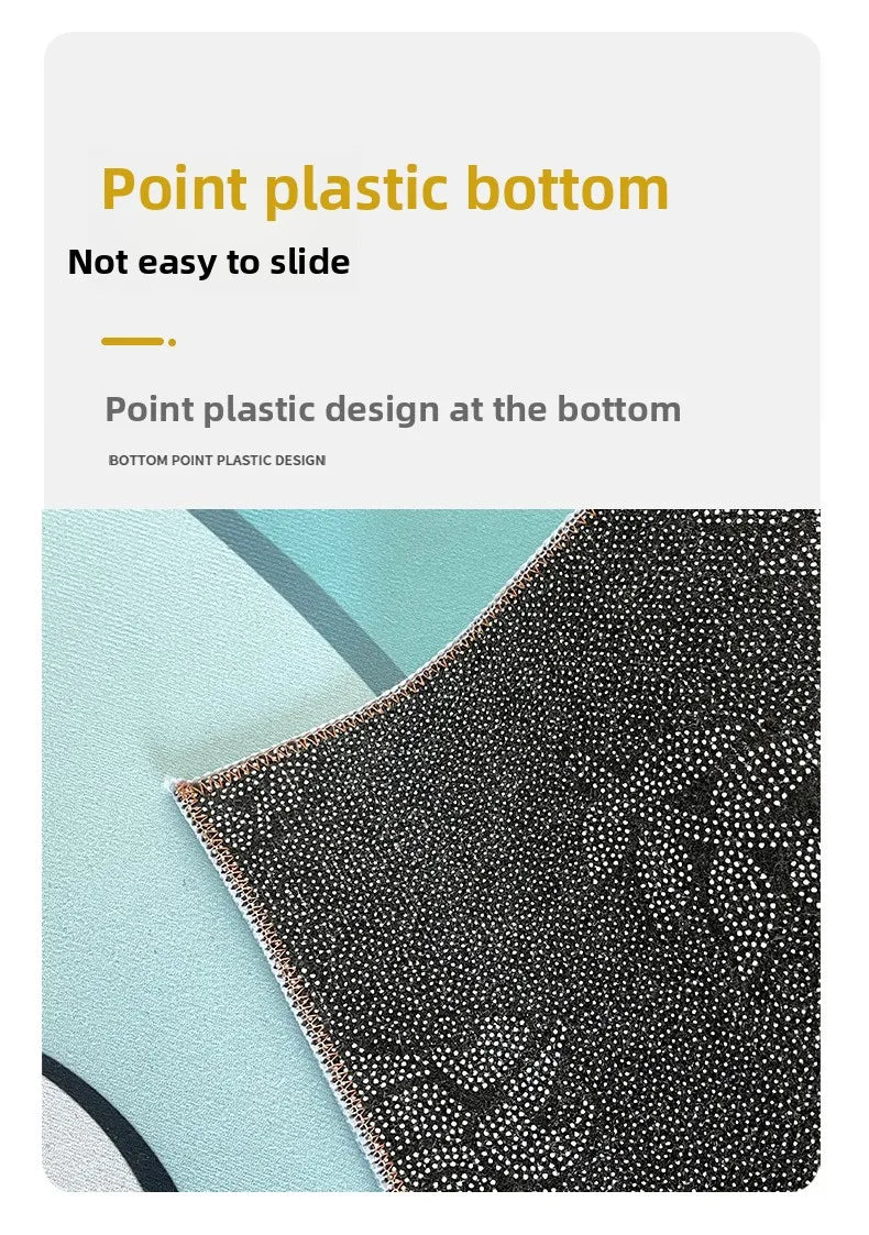 Cyberpunk Velvet Area Mat, HD Print Non Slip, Double Edged Design, Perfect for Game Room Decor, Gamer Themed Rug