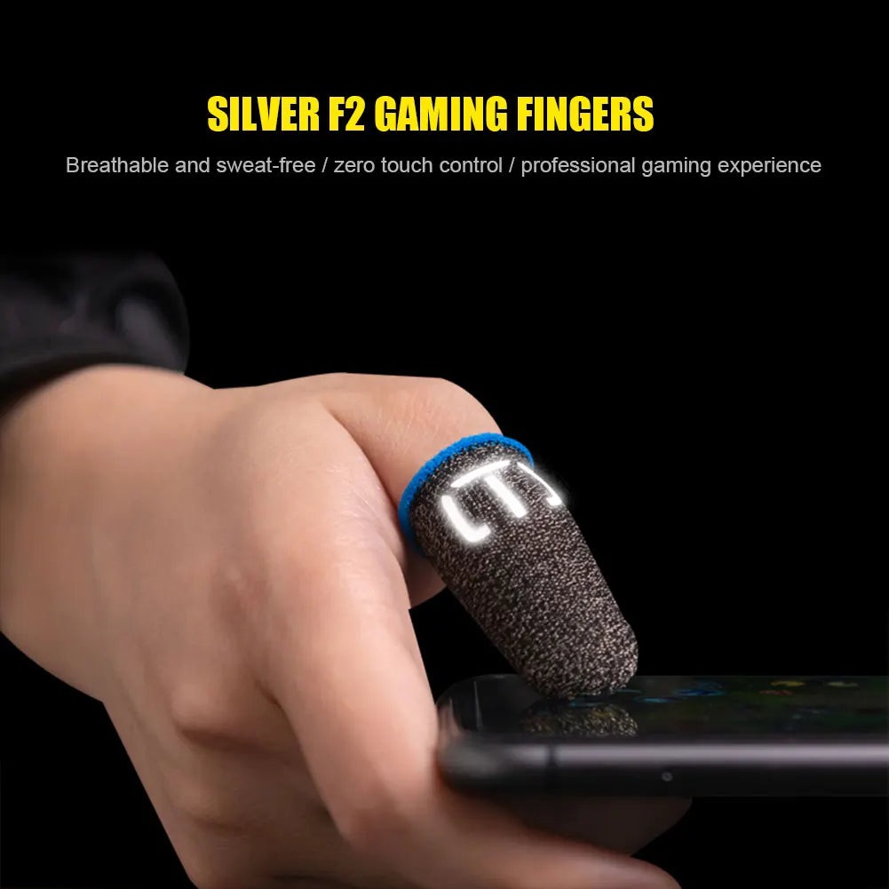 100-10PCS Finger Cover Game Controller For PUBG Sweatproof Anti-slip Fingertip Cover Thumb Gloves For Mobile Game