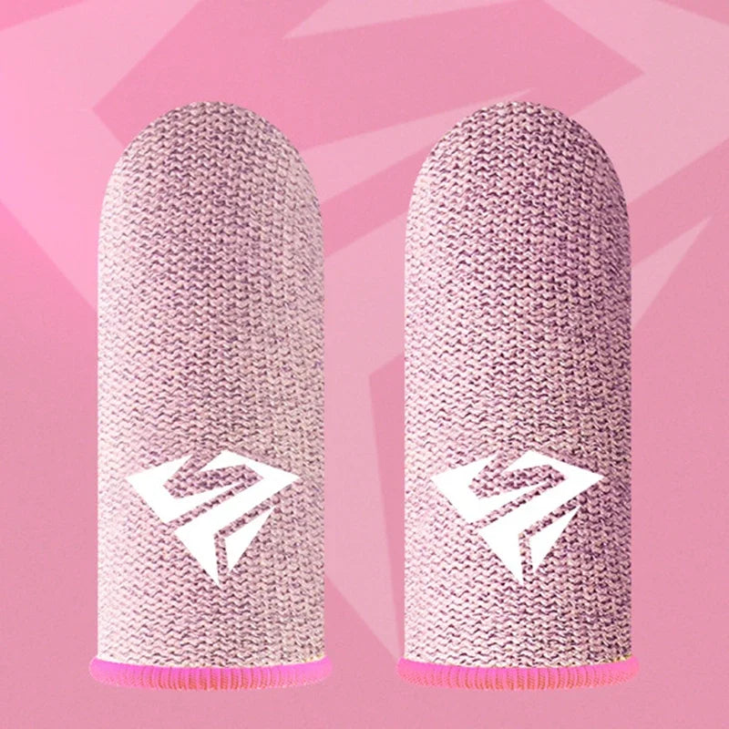 2 Pcs Game Fingertip Gloves Sweatproof Anti-slip gamer thimbles Touch Screen Finger Sleeve Breathable  Fingertip Cover For Gamer