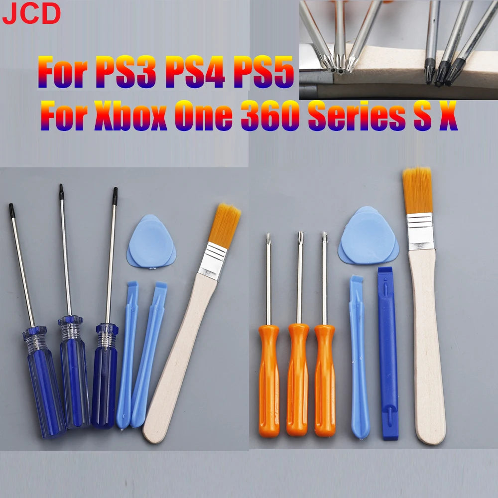JCD For Xbox One 360 PS3 PS4 PS5 Series Screw Driver Torx T6 T8 T10 Security Screwdriver Tamperproof Hole Repairing Opening Tool