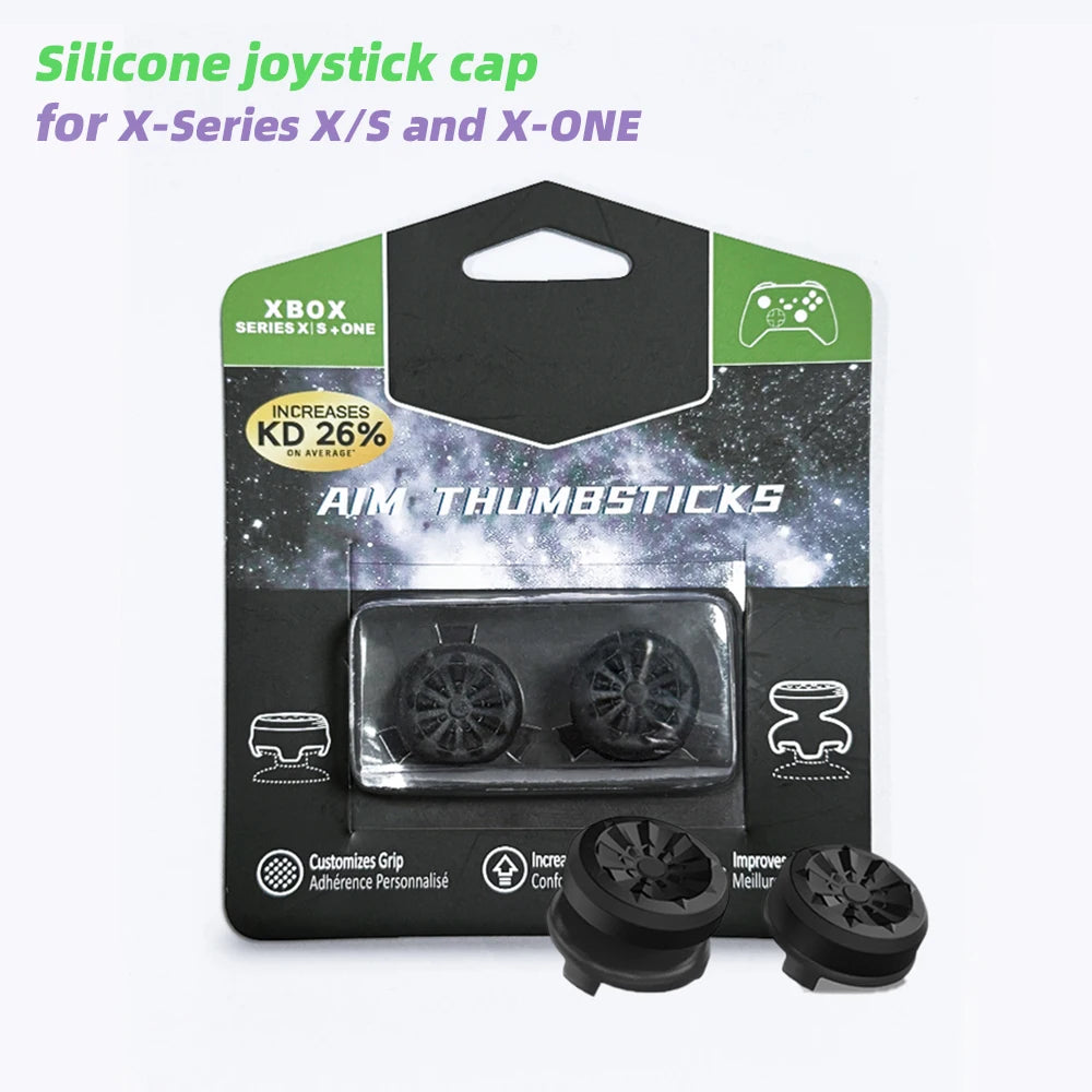 NEW 2pcs  xbox one  Performance Thumb Grip Caps Silicone Analog Stick Caps Cover for Xbox Series X/S Controller Silicone Cap
