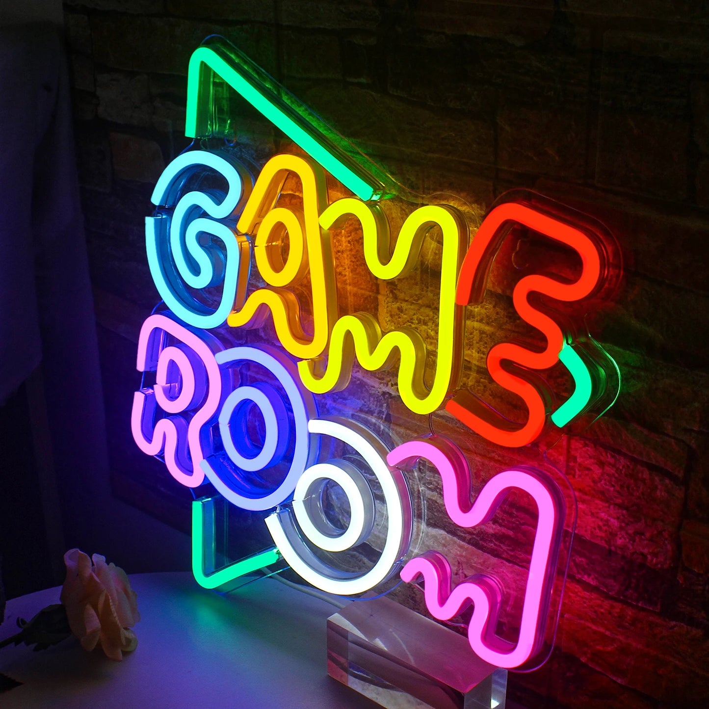 Game Room Neon Sign Led Lights Up Sign Home Gaming Lighting For Men Cave Game Room Party Birthday Bedroom Decoration Light Gifts