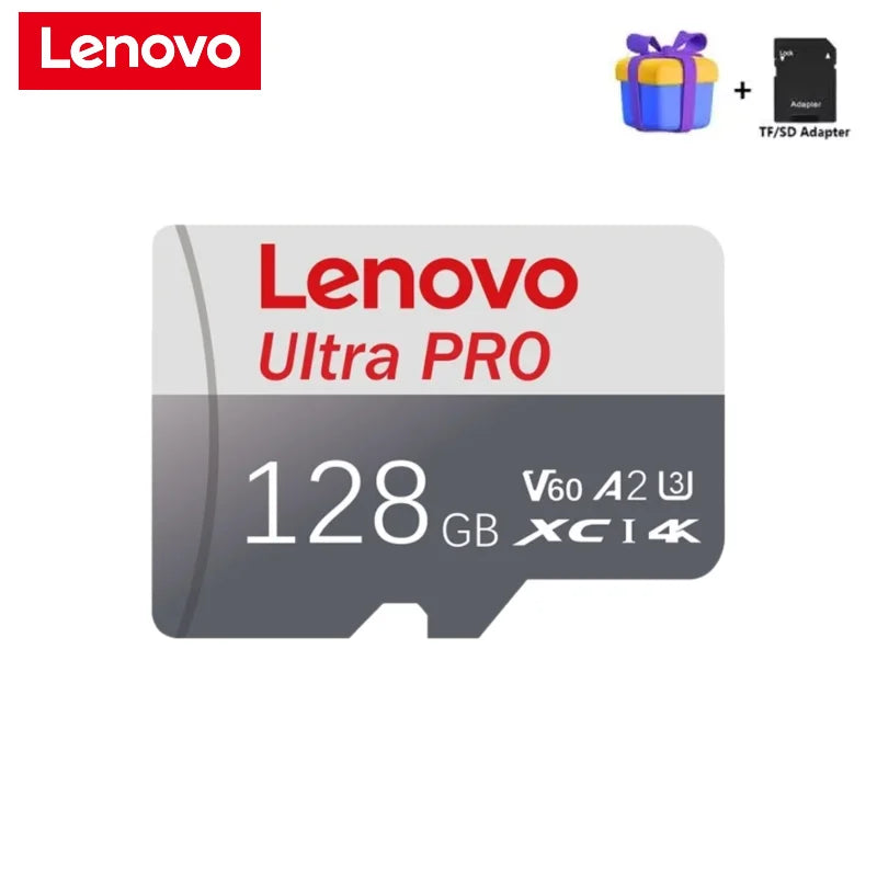 Lenovo Micro SD Card Extreme microSDXC Memory Card UHS-I A2 U3 4K Video High Speed MicroSD Card for Camera GoPro DJI Nintendo