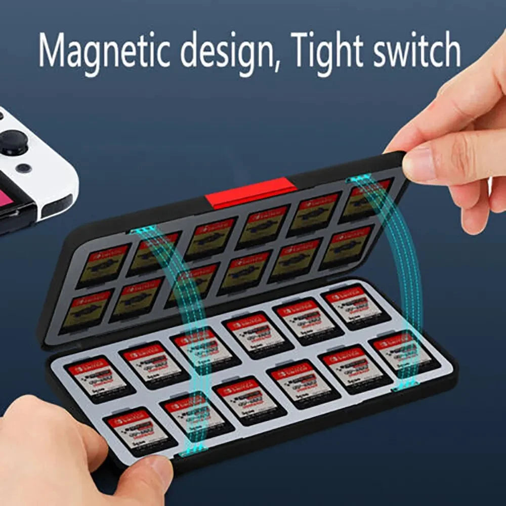 DATA FROG 24 in 1 Game Card Case Protective Holder Hard Shell Game Card Storage Box For Nintendo Switch/Lite/Oled Accessories