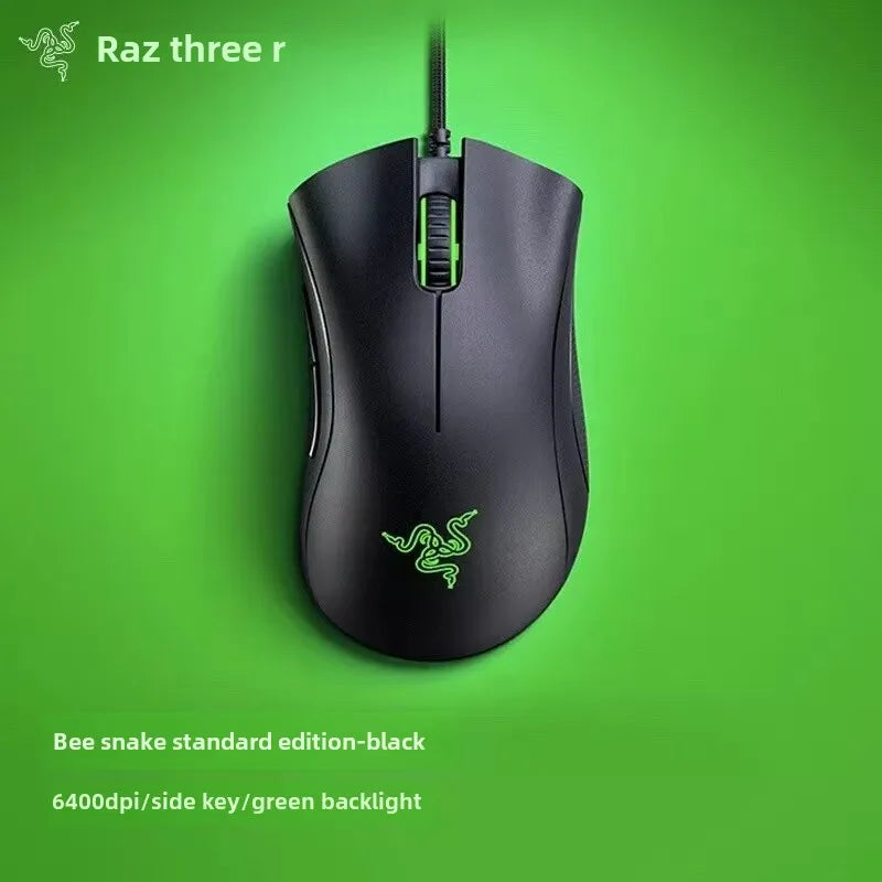 Razer DeathAdder Essential Wired Gaming Mouse / Wired Mice 6400DPI 5 Independently Buttons For Laptop PC Gamer