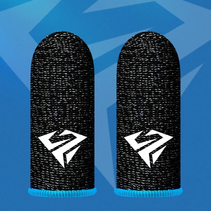 2 Pcs Game Fingertip Gloves Sweatproof Anti-slip gamer thimbles Touch Screen Finger Sleeve Breathable  Fingertip Cover For Gamer