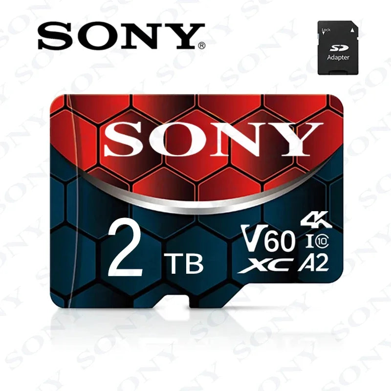 New Sony TF Memory Card 2TB High Speed Micro SD Card 1TB 512GB 256GB 128GB A2 U3 V60 SD TF Flash Cards for Xiaomi Phone Computer