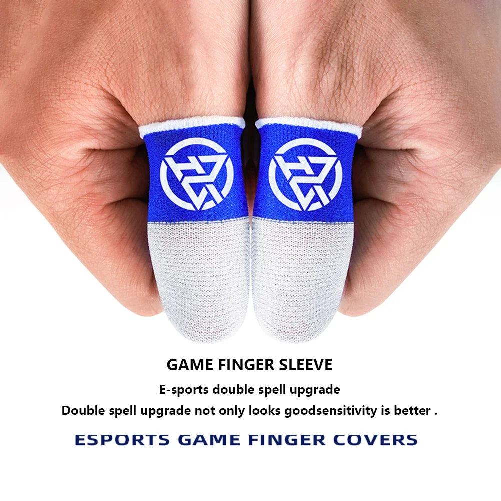 1-20Pairs Mobile Finger Sleeve Breathable Thumb Gloves Sweatproof Anti Slip Touch Screen Controller Finger Cover for PUBG Game