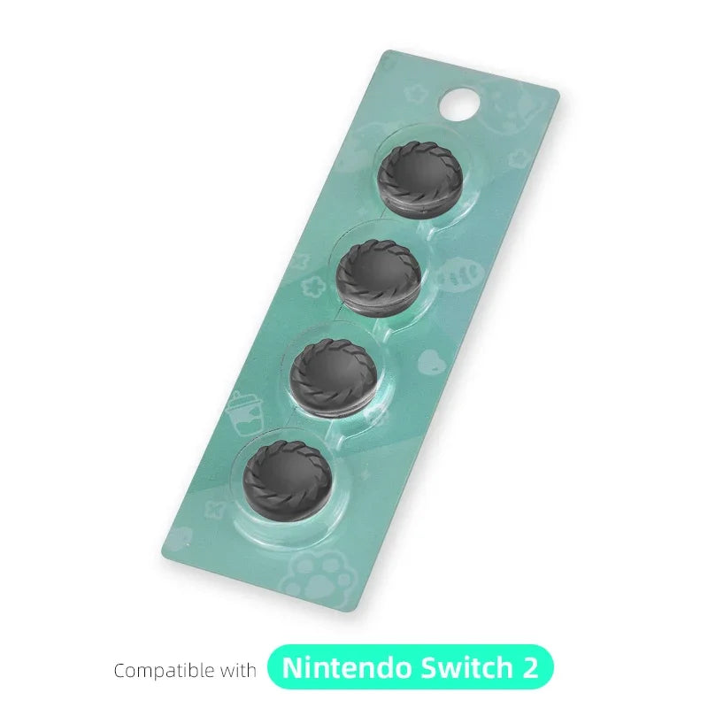 DATA FROG Silicone Thumb Grip Cap Protective Cover for Switch 2 Controllers, Anti-Slip Gamepad Accessories