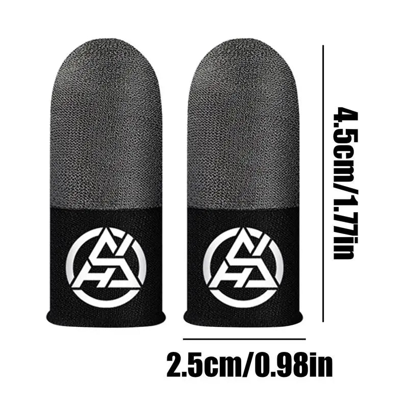 2 Pcs Mobile Game Fingertip Gloves Breathable Sweatproof Touch Screen Gaming Finger Sleeves Mobile Touch Glove For Gamer