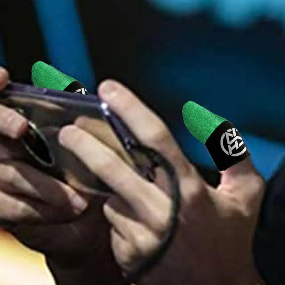 2 Pcs Mobile Game Fingertip Gloves Breathable Sweatproof Touch Screen Gaming Finger Sleeves Mobile Touch Glove For Gamer