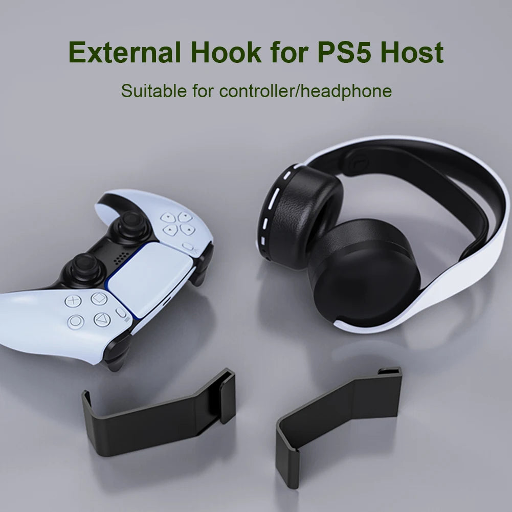 2pcs Headphone Headset Stand Hanger Controller Holder Hook Gaming Headset Stand Earphone Display Rack for PS5 Accessories