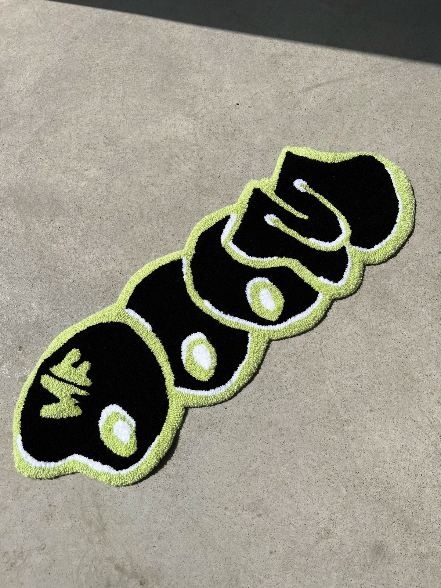Creative English Rugs for Bedroom Thick Plush MF DOOM Floor Mat Fashion Irregular Living Room Decoration Carpet Fluffy Soft Rug