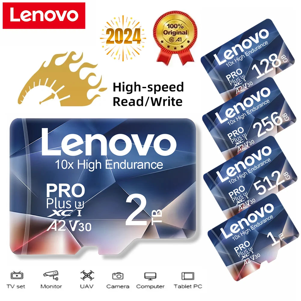 Lenovo 2TB High Speed SD Card 128GB Class 10 V60 1TB Mini Memory Card 512GB Micro TF SD Card 256GB TF Card For Nintendo Switch
