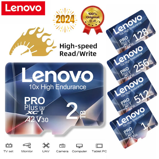 Lenovo 2TB High Speed SD Card 128GB Class 10 V60 1TB Mini Memory Card 512GB Micro TF SD Card 256GB TF Card For Nintendo Switch