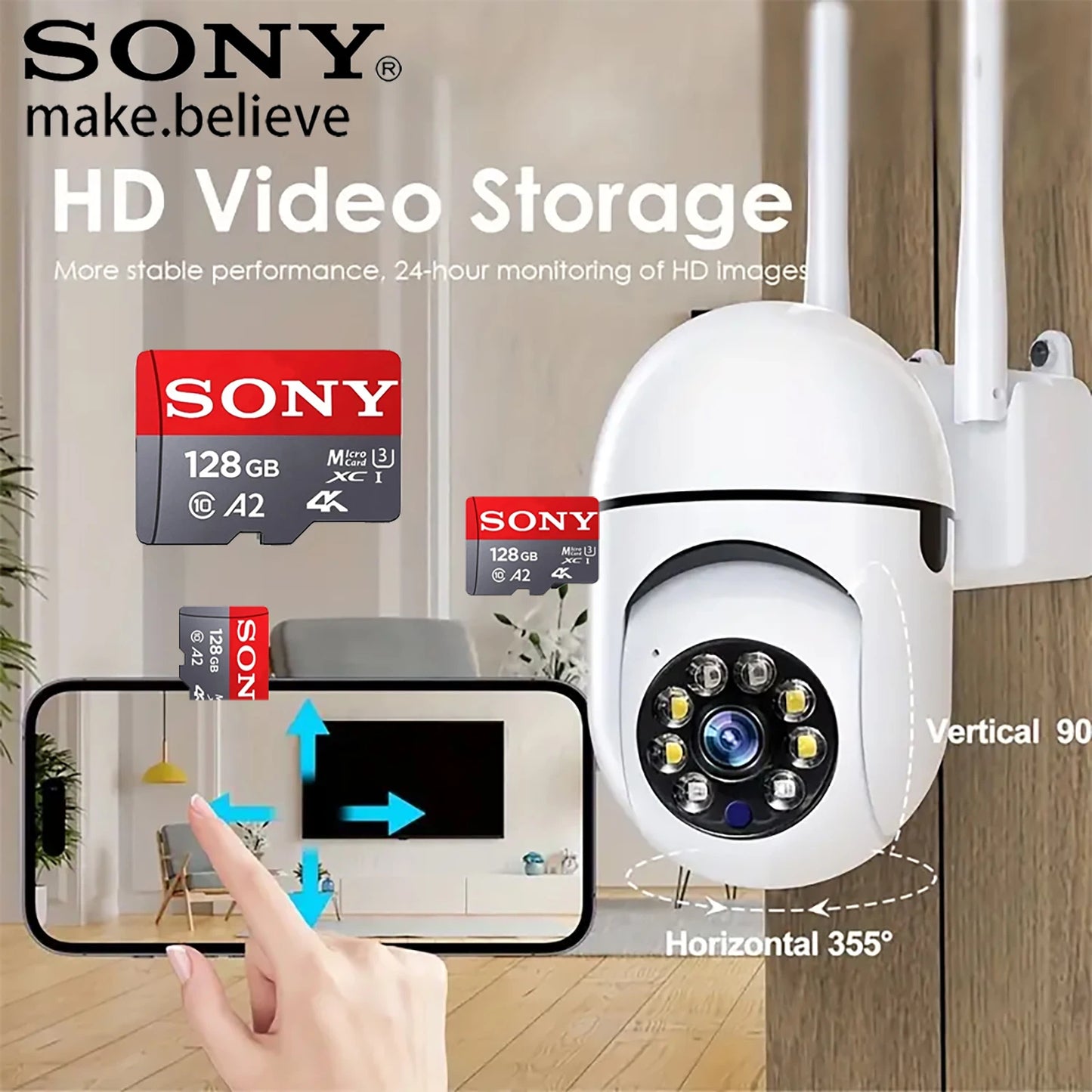 Sony Memory Card 1TB 512GB Micro SD TF 128GB 256GB U3 A2 Micro SD 64GB 170Mb Reading Speed Class 10 Flash Micro Card For Phone